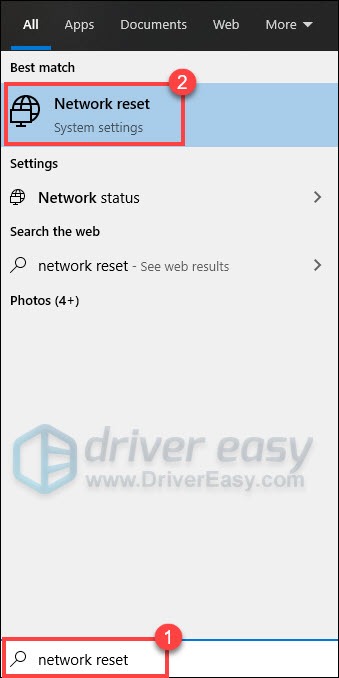 reset network
